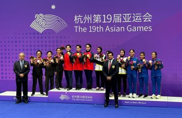 Acara penyampaian pingat kepada Pasukan Kata wanita Malaysia di Sukan Asia Hangzhou 2