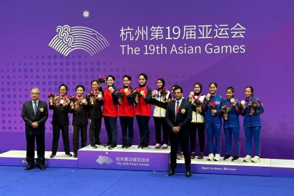 10-6(3) Acara penyampaian pingat kepada Pasukan Kata wanita Malaysia di Sukan Asia Hangzhou 2