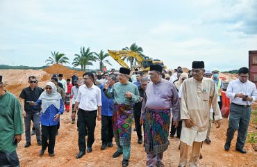 Lawatan Tapak ke Projek Pembinaan Takungan Air Pinggiran Sungai (TAPS) Sungai Jernih di Lubok China