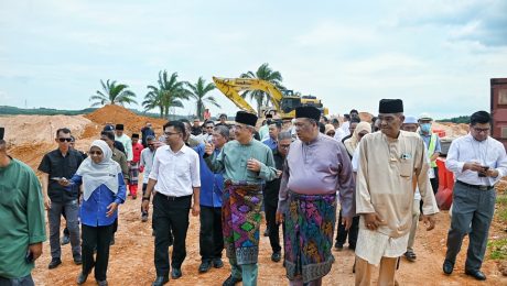 Lawatan Tapak ke Projek Pembinaan Takungan Air Pinggiran Sungai (TAPS) Sungai Jernih di Lubok China