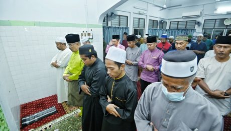 Solat Isyak dan Terawih di Surau Islahiyah, Kg Solok Telok, Bukit Katil