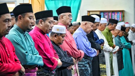 Solat Jumaat di Masjid An-Nur, Taman Maju, Jasin