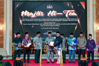 Majlis Hi-Tea sempena Pertandingan Pidato Rukun Negara Peringkat Kebangsaan Piala Pusingan Tuan Yang Terutama Yang di-Pertua Negeri Melaka