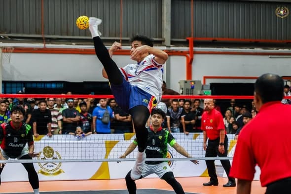 Perlawanan Akhir dan menyempurnakan Majlis Penyampaian Hadiah Kejohanan Sepak Takraw Piala Tun Ali 2025