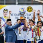 Perlawanan Akhir dan menyempurnakan Majlis Penyampaian Hadiah Kejohanan Sepak Takraw Piala Tun Ali 2025