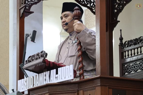 Solat Jumaat di Masjid Jamek Al-Huda, Tambak Balai Panjang, Melaka