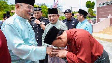 Merasmikan Masjid Al-Hakeem, Kampung Tehel, Jasin